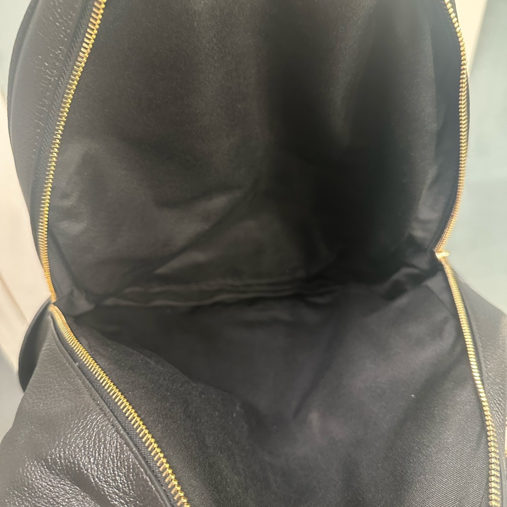Coach Black Leather Large Court Backpack - Picture 4 of 7